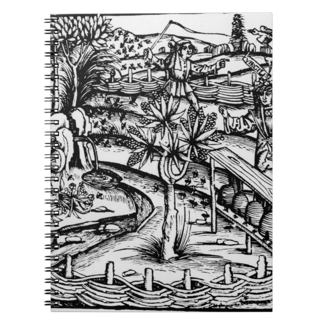 Carnet Husbandsmen heureux tendant les abeilles, (Devant)