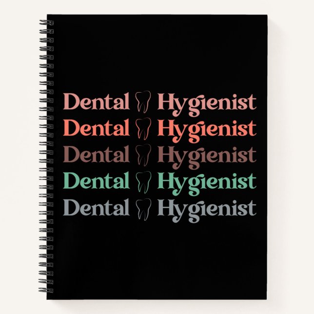 Carnet Hygiène dentaire | RDH Dentist Dental venin (Devant)