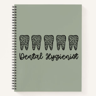 Carnet Hygiéniste dentaire RDH Dentist Léopard dents