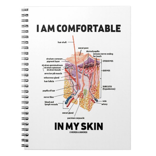 Carnet I Am Comfortable In My Skin (Devant)