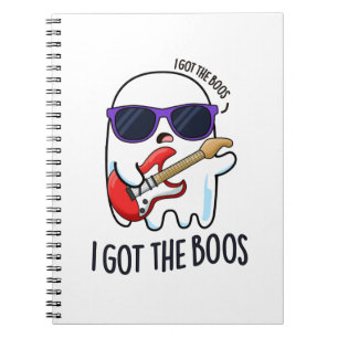 Carnet I Got The Boos Funny Halloween Music Ghost Pun