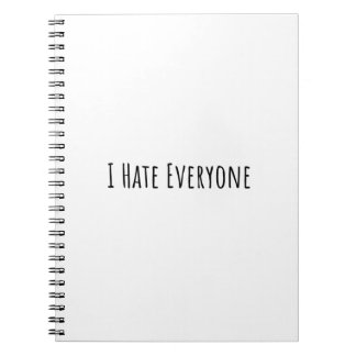 Carnet I Hate Everyone