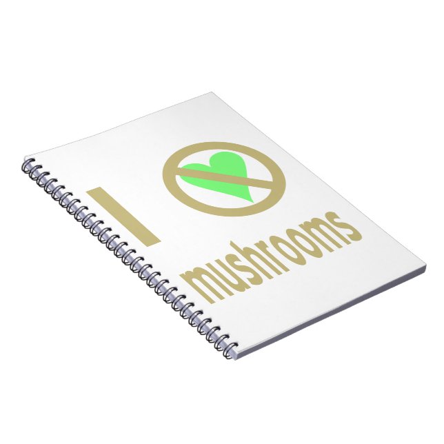Carnet I Hate Mushrooms (Côté Droit)