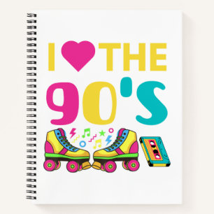 Carnet I Heart Le 90 S, vintage rétro 90s tenue