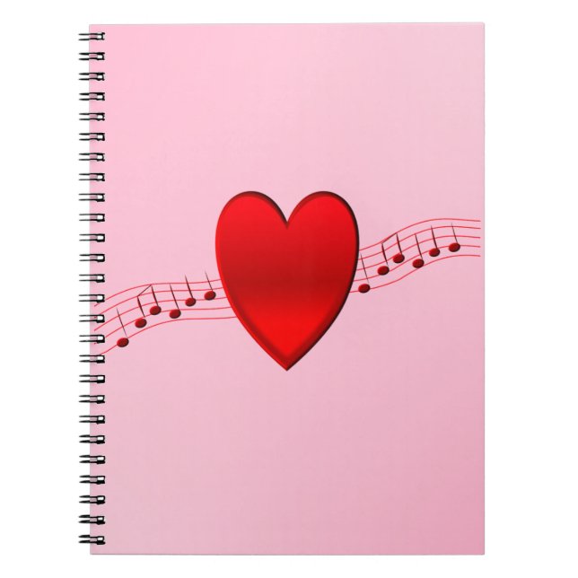 Carnet I Heart Music (Devant)