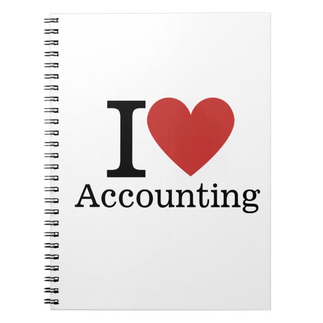 Carnet I ❤️ Love Accounting - Département Comptabilité -  (Devant)