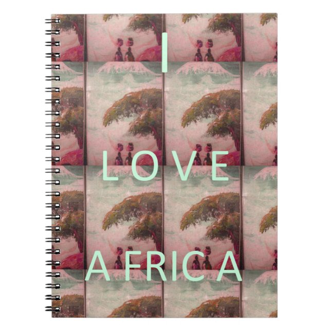 Carnet I Love Africa Hakuna Matata Kilimanjaro Mountain A (Devant)