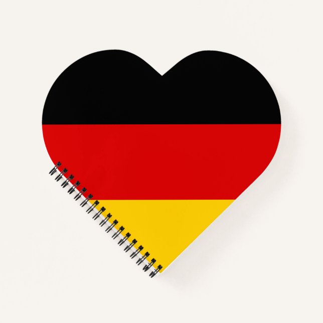 Carnet I Love Allemagne Black Red Gold Drapeau Patriotiqu (Devant)