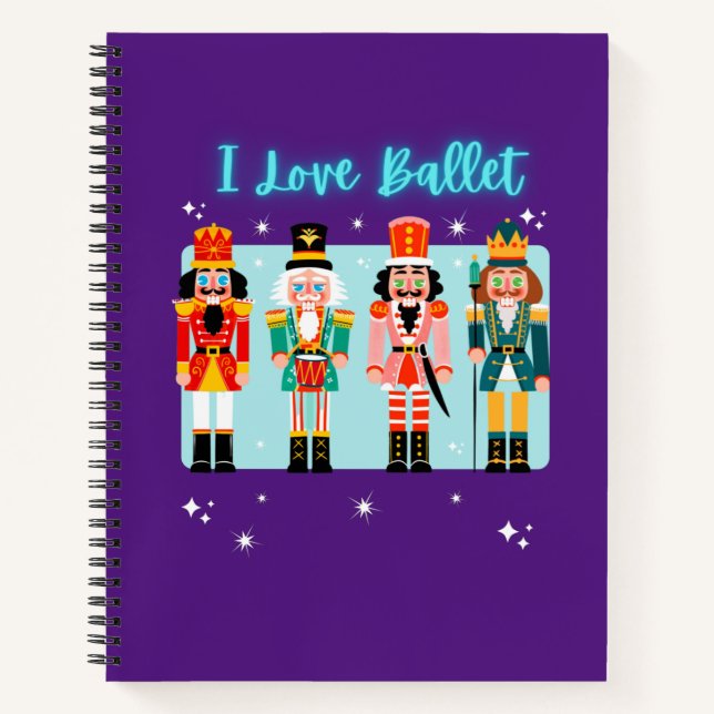 Carnet I Love Ballet Nutcrackers Notebook (Devant)