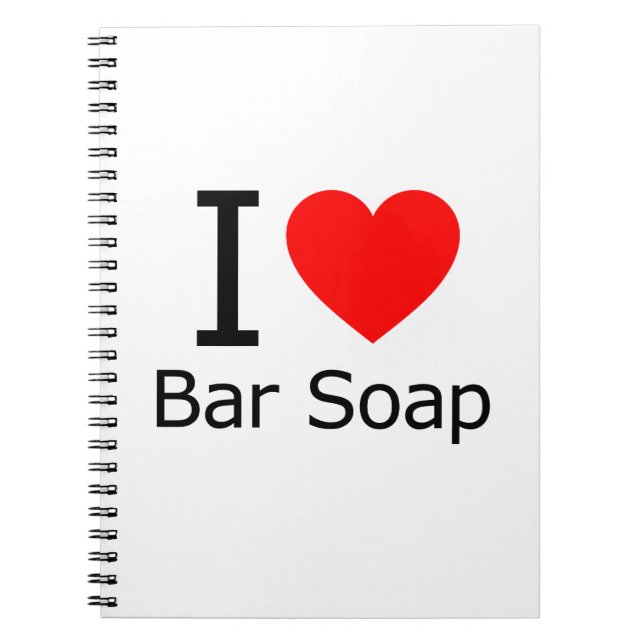 Carnet i Love Bar Soap (Devant)