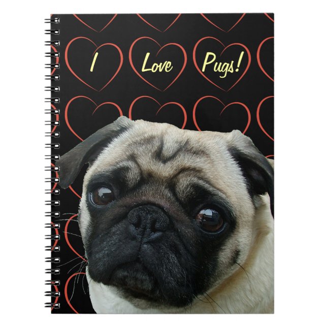 Carnet I Love Carlins with Hearts (Devant)
