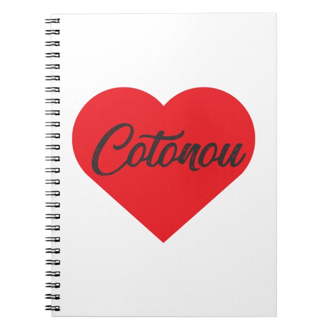 Carnet I Love Cotonou - Bénin (Devant)