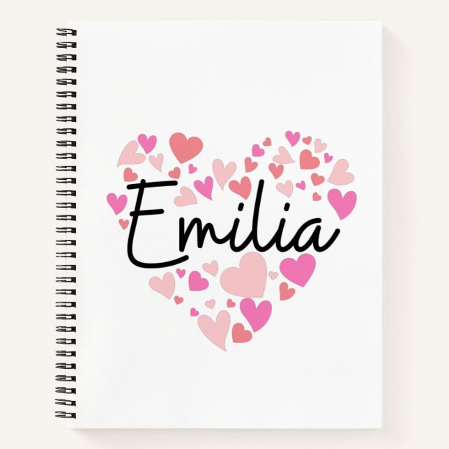 Carnet I love Emilia (Devant)