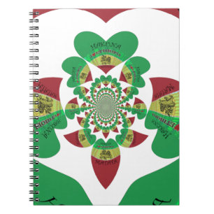 Carnet I Love Ethiopia Kaleidoscope - Heartfeel Rasta Art