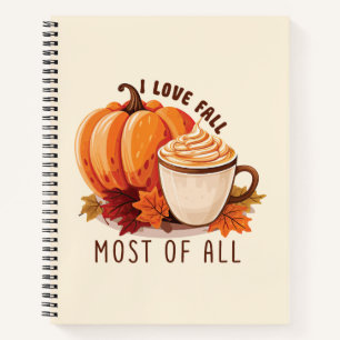 Carnet I Love Fall Most Of All - Latte & Autumn Vibes