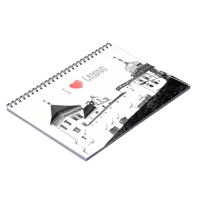 Carnet I Love Grodno Belarus Architecture Sketch Castle (Côté gauche)