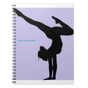 Carnet I Love Gymnastique - Gymnaste avec Arrière - plan