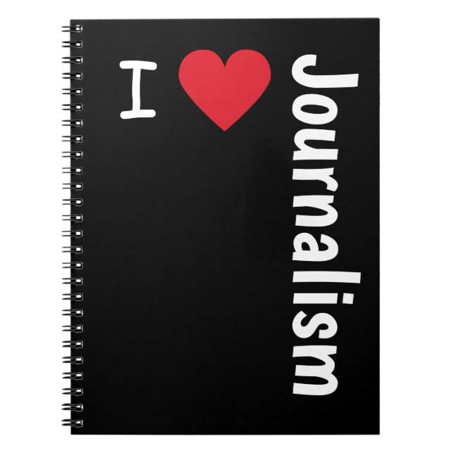 Carnet I Love Journalism Journalist Office Cadeau (Devant)