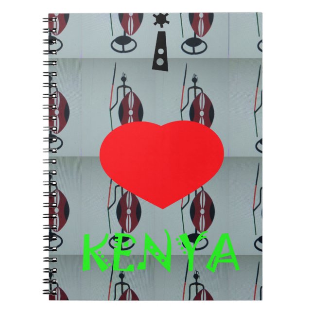 Carnet I Love Kenya Art Print (Devant)