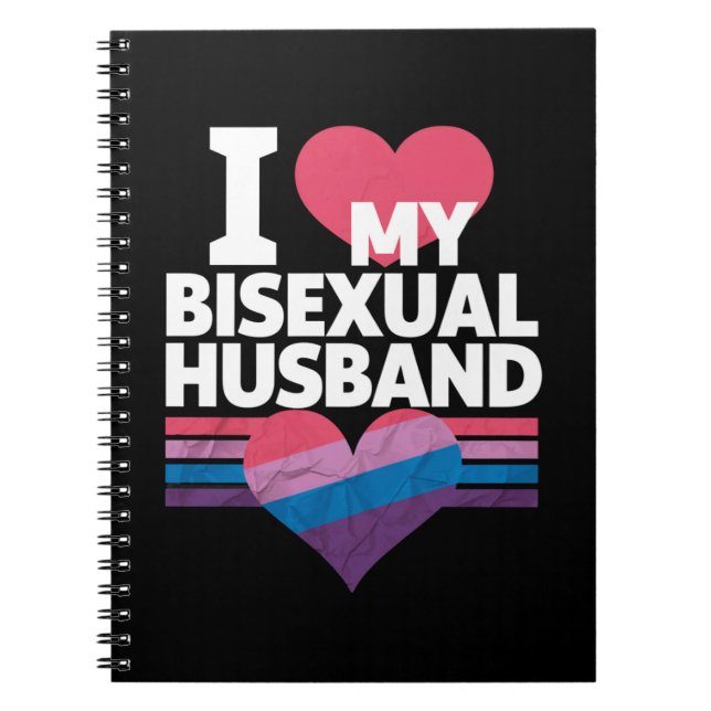 Carnet I Love My Bisexual Mari Bi Pride Bisexual Flag (Devant)