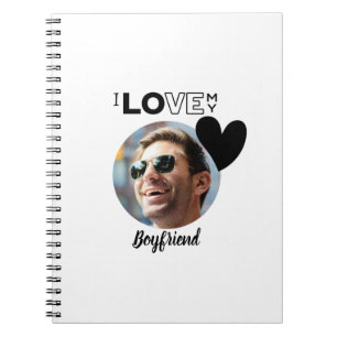 Carnet I Love My BOYFRIEND Photo Cadeau Mari Fiance PÈRE