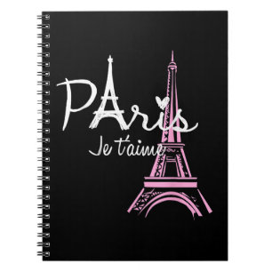 Carnet I Love Paris Tour Eiffel France Souvenir français