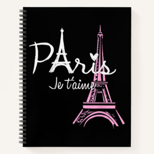 Carnet I Love Paris Tour Eiffel France Souvenir français