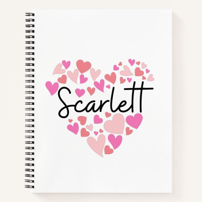 Carnet I love Scarlett (Devant)