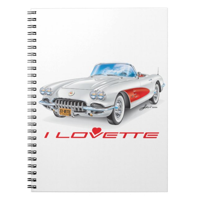 CARNET I LOVETTE UNIQUE CONCEPTION DE VOITURE (Devant)