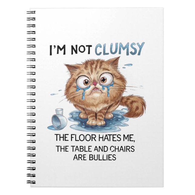 Carnet I’m Not Clumsy the Flor Hates Me  (Devant)