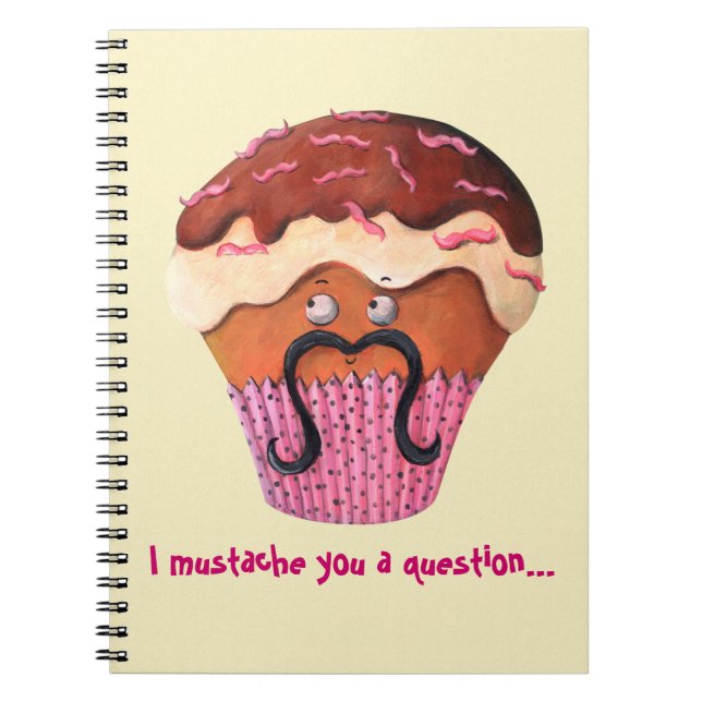 Carnet I moustache vous un petit gâteau de question (Devant)