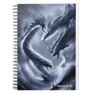 Carnet ice and lightning dragon notebook