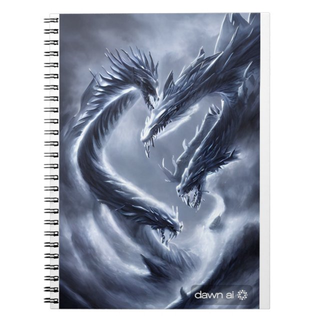 Carnet ice and lightning dragon notebook (Devant)