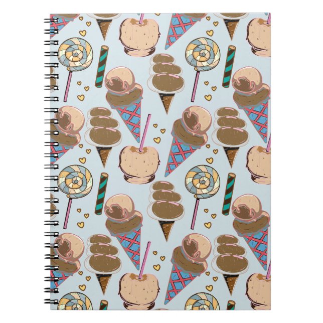 Carnet Ice cream pattern | Lollies pattern | lollipop 25 (Devant)