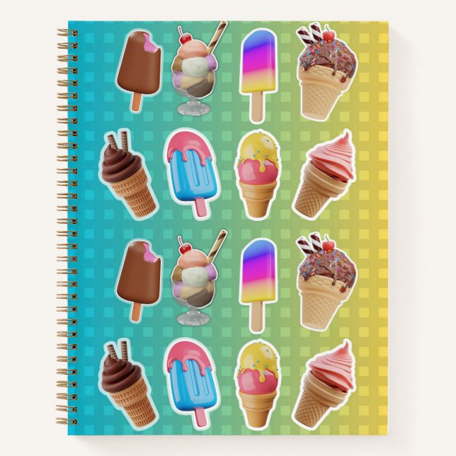 Carnet Ice Creams and Popsicles Notebook (Devant)