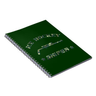 Carnet Ice Hockey Sniper (green) Notebook