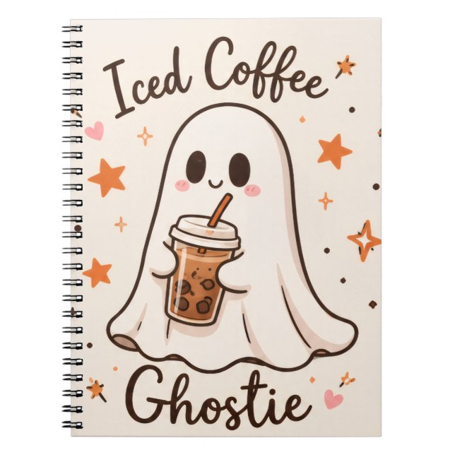 Carnet Iced Coffee Fantôme - Joli Halloween  (Devant)