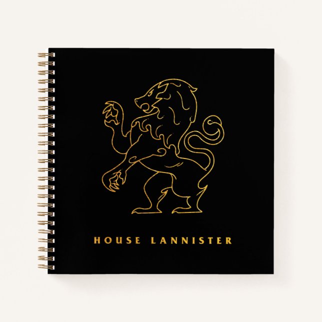 Carnet Icône de la maison Lannister (Devant)