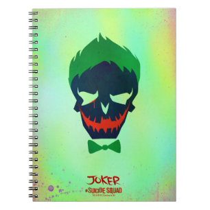 Carnet Icône de tête de joker du peloton   de suicide