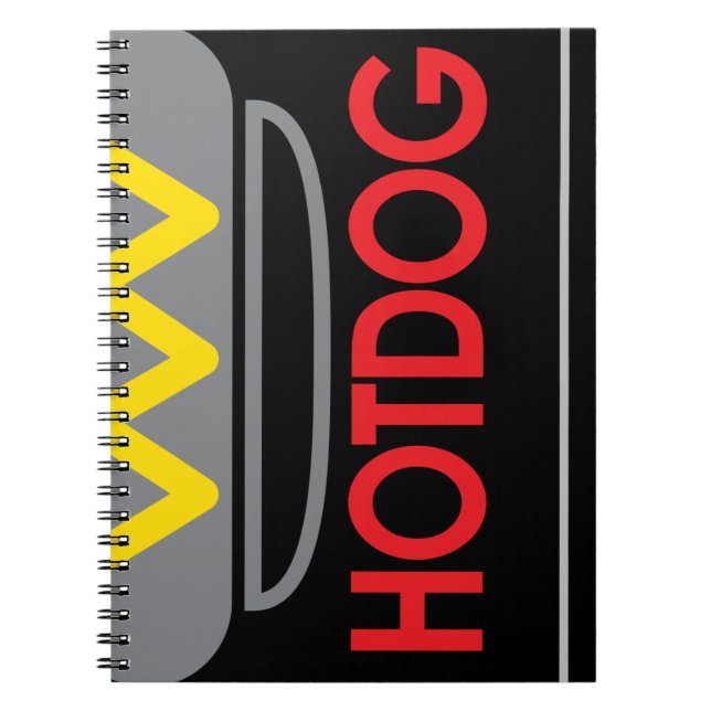 Carnet Icône Hotdog (Devant)