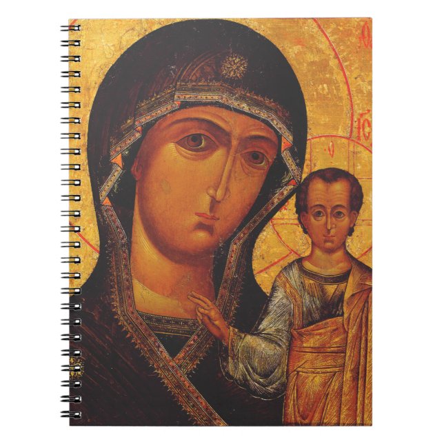 Carnet Icône orthodoxe de Notre-Dame de Kazan (Devant)