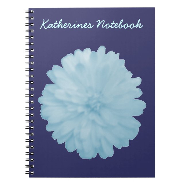 Carnet Icy Blue Marigold personnalisable (Devant)