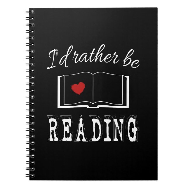 Carnet I'd rather be reading (Devant)