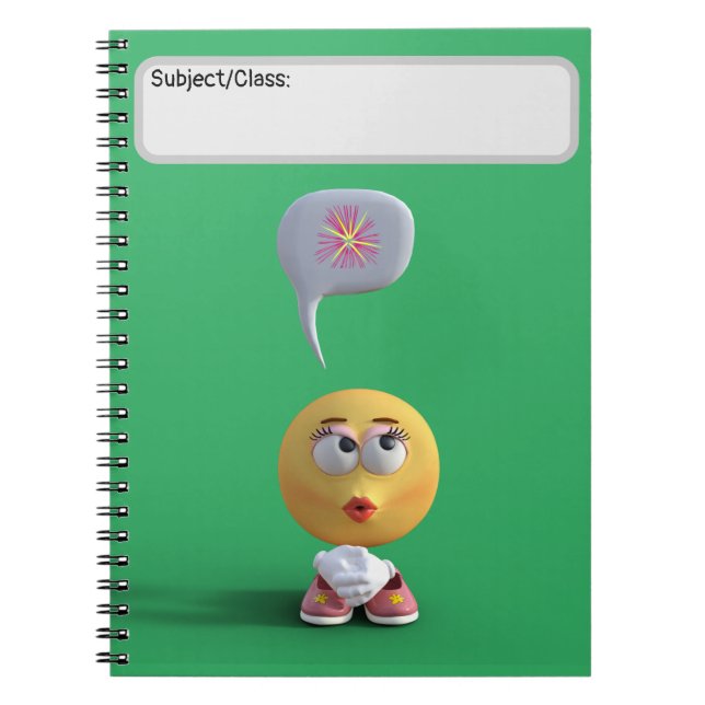 carnet "Idea Emoji" (Vert) (Devant)