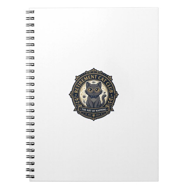 Carnet Idée cadeau chat papa chat retraite - Chat de retr (Devant)