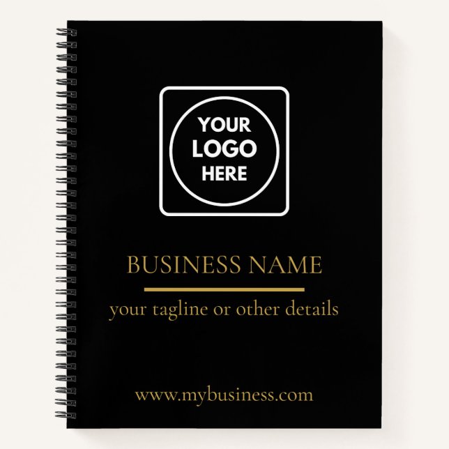 Carnet Idée cadeau de notebook avec logo d'entreprise per (Devant)