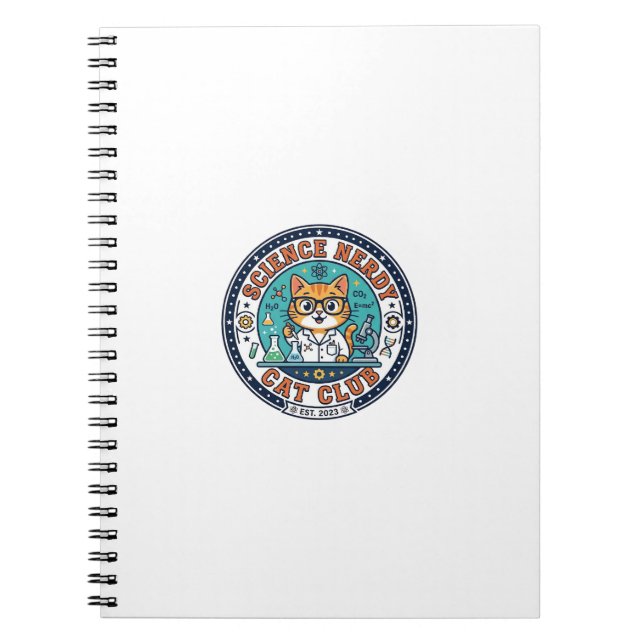 Carnet Idée cadeau pour maman de chat savante - Science N (Devant)