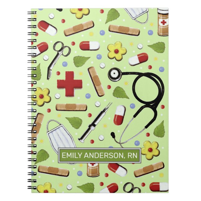 Carnet Idée de cadeau personnalisé pour infirmière (Devant)