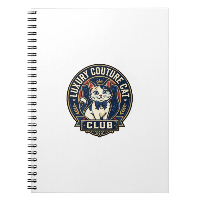 Carnet Idée de cadeau pour maman de chat de luxe couture  (Devant)