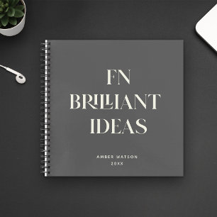 Carnet Idées brillantes Planificateur Moderne Personnalis